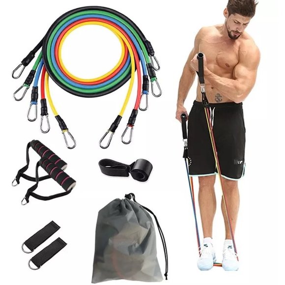 Exercise Bands - Home Gym - Strength Training Resistance Bands - 11 Piece Set - Picture 11 of 16